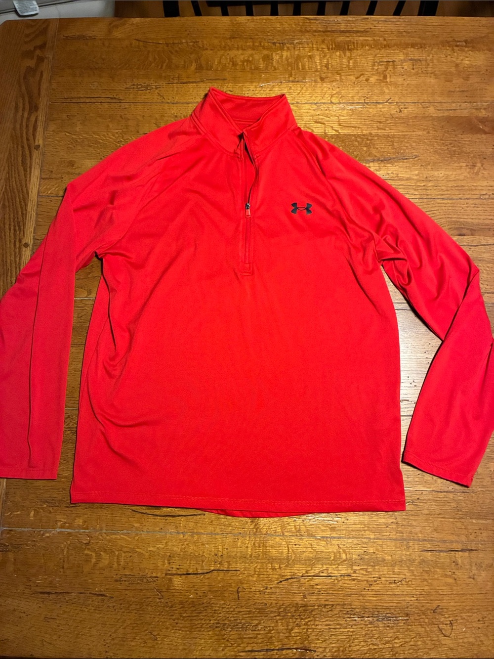 Under Armour Red Men's Quarter-Zip Performance Jacket